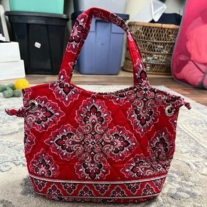 Frankly scarlet paisley print Vera Bradley mini bucket bag